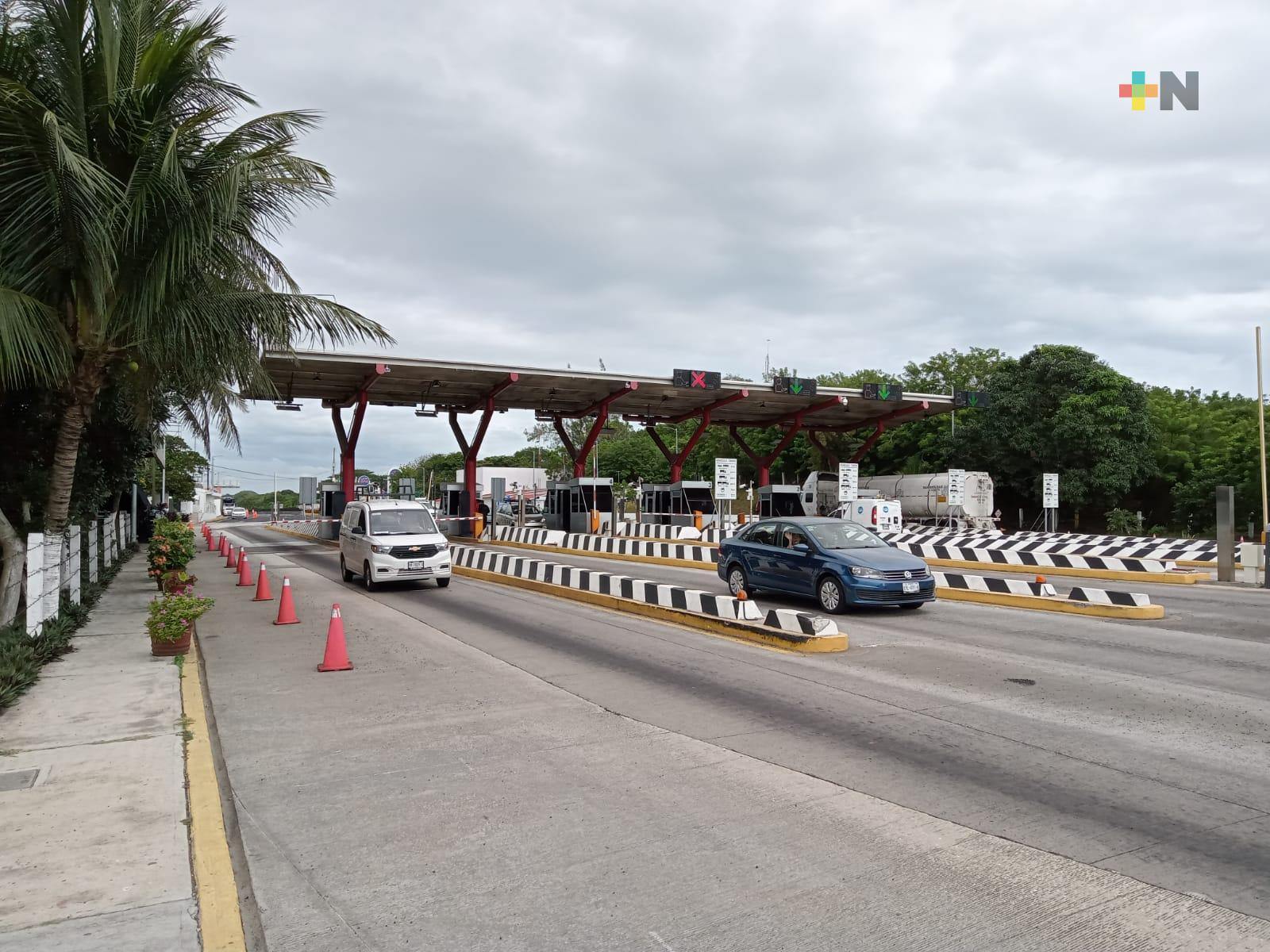 Conductores inconformes por incremento en peaje de caseta Veracruz-Cardel