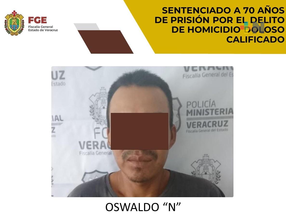 Oswaldo «N» es sentenciado a 70 años de prisión por homicidio doloso calificado