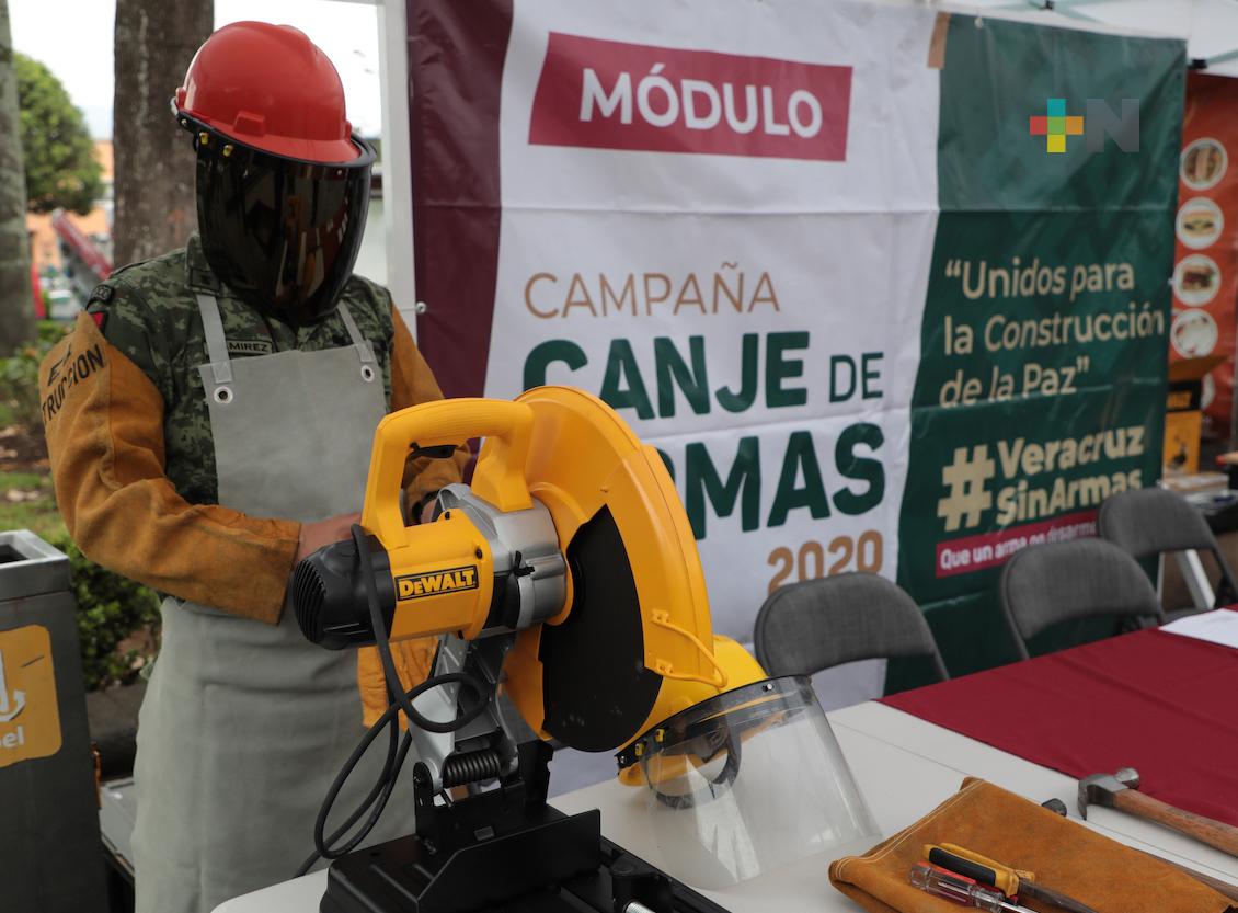 Campaña «Sin armas, sin riesgos», llega a Papantla y Acayucan