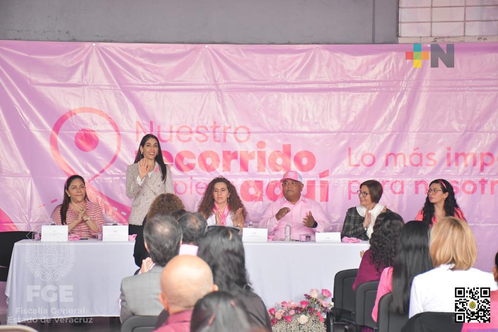 Fiscal General asiste al lanzamiento de la Caravana Rosa 2022 de la empresa ADO Mobility