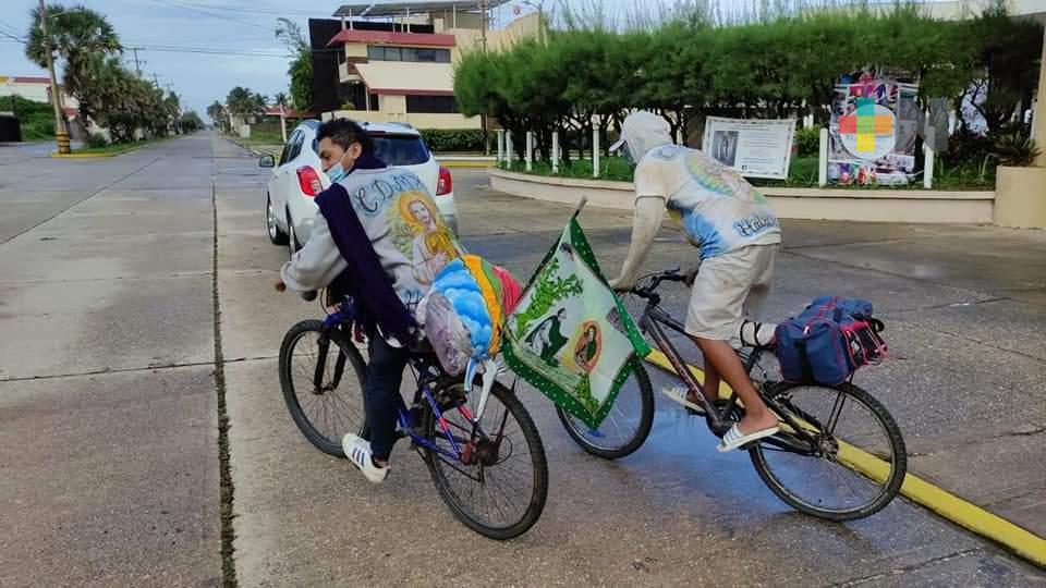 Inicia santuario de Guadalupe acopio de víveres para peregrinos en Coatza
