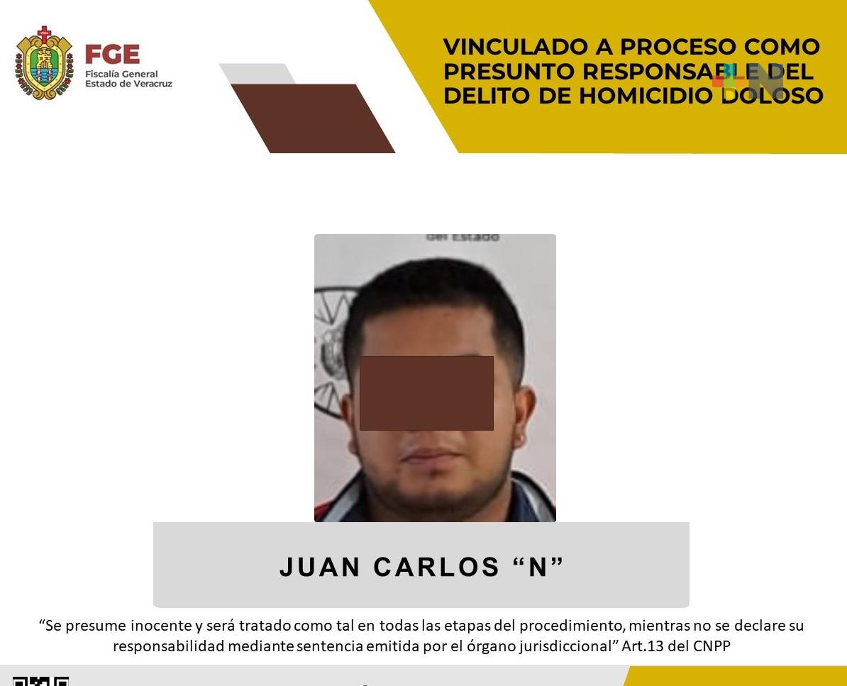 Juan Carlos «N» vinculado a proceso como responsable de homicidio doloso