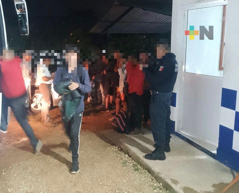 Durante Operativos, resguarda SSP a 32 migrantes en Minatitlán y Coatzacoalcos