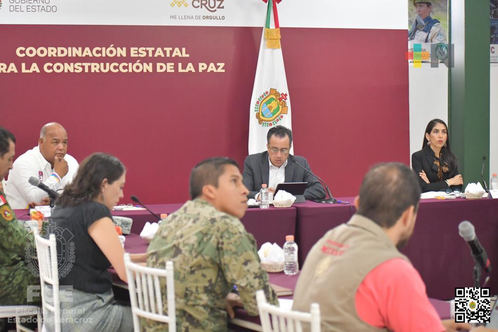 FGE rinde informe en Mesa para Construcción de la Paz