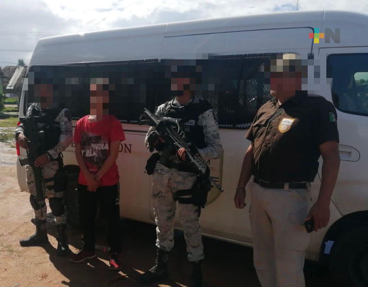 Brinda SSP apoyo humanitario a 112 migrantes y captura a personas por presunto tráfico de personas