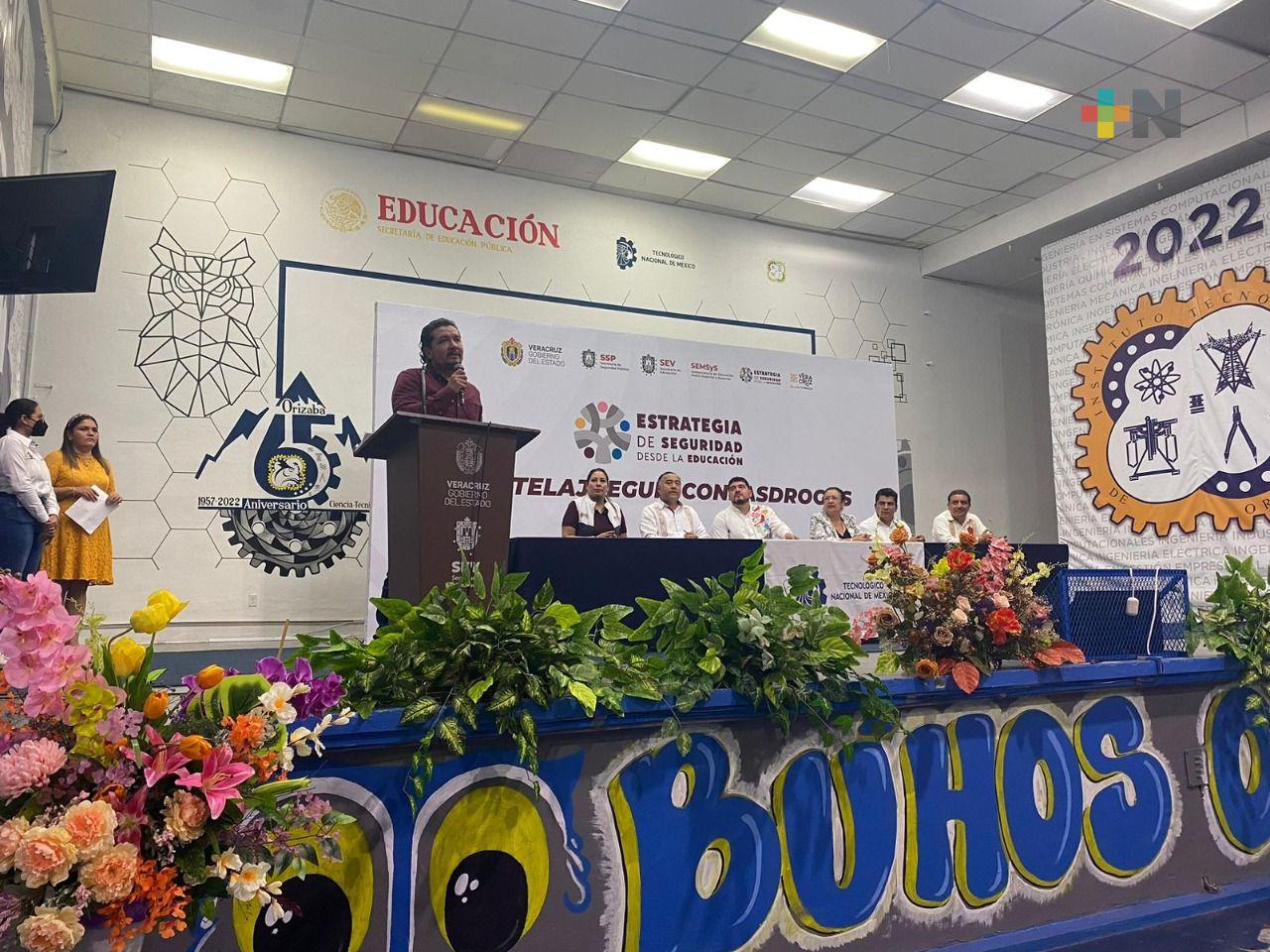 “Seguridad desde la Educación”, programa que llega a escuelas de Veracruz para prevención de adicciones