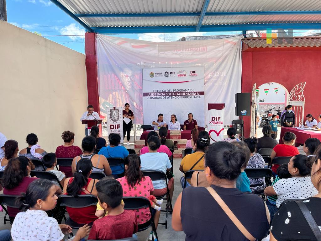Entregó DIF municipal- Misantla, apoyos del programa «Los Primeros 1000 Días de Vida»