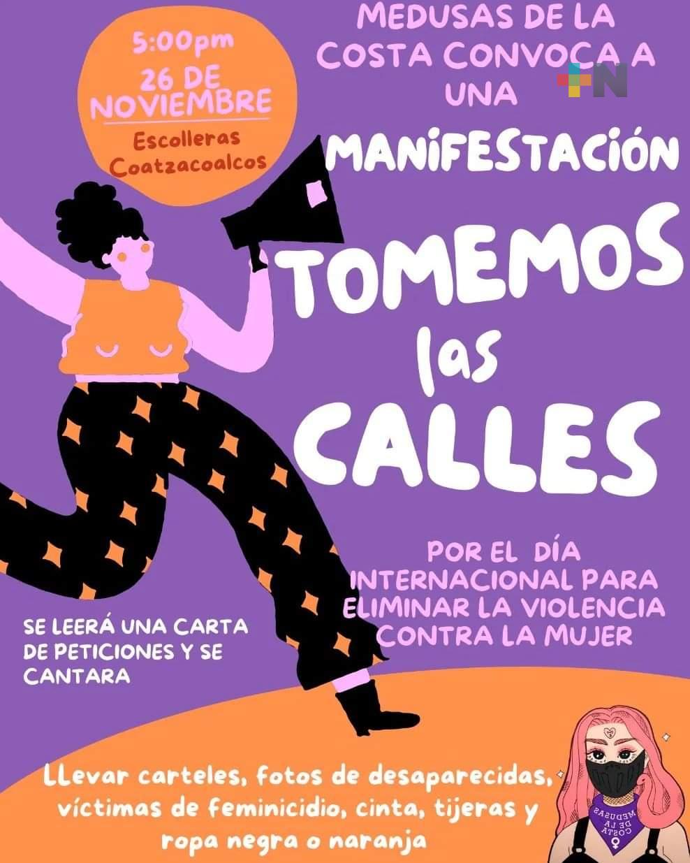 Convoca «Medusas de la Costa a marcha pacífica en Coatza