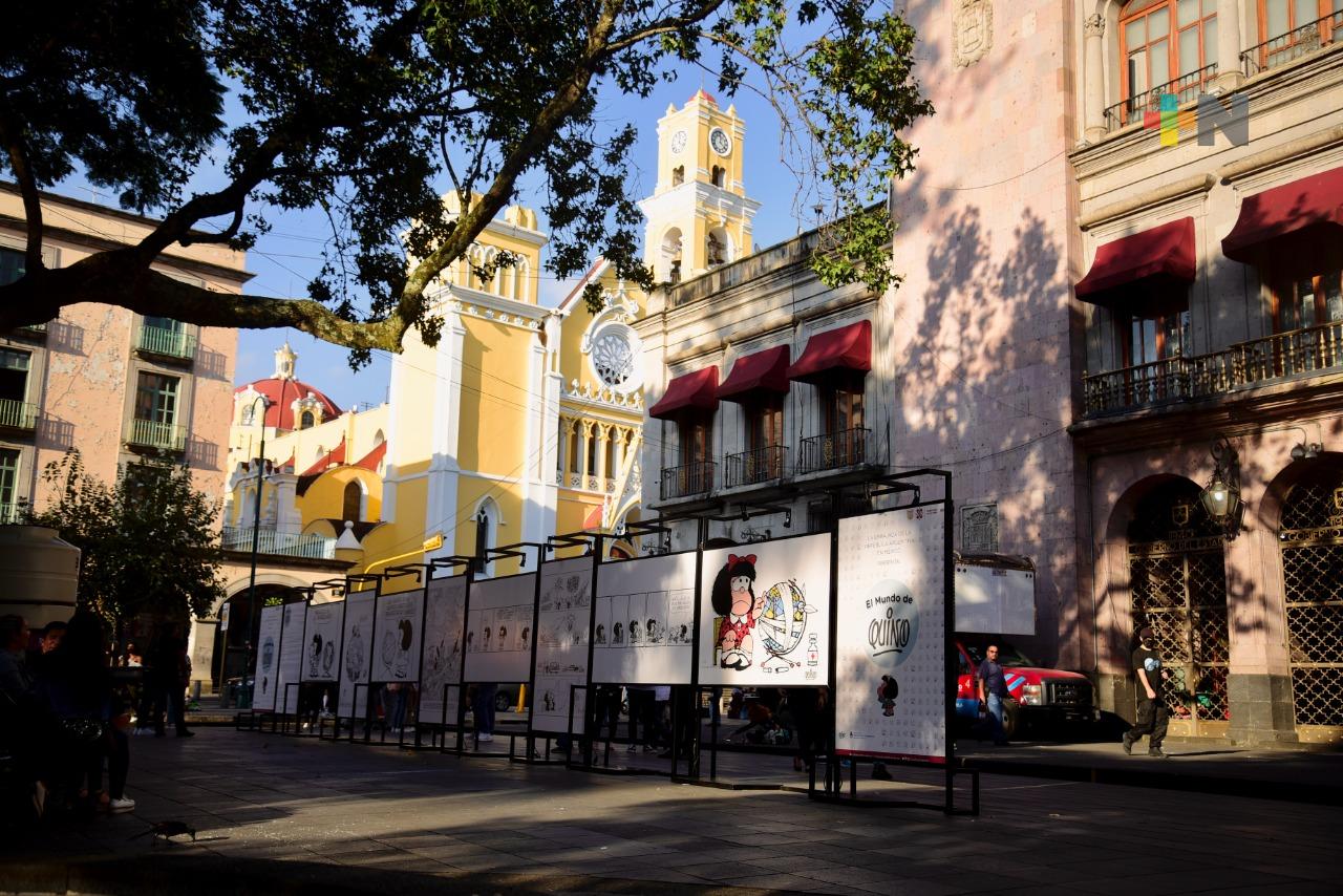 Mafalda llega a Xalapa, visita la exposición temporal «El Mundo de Quino»