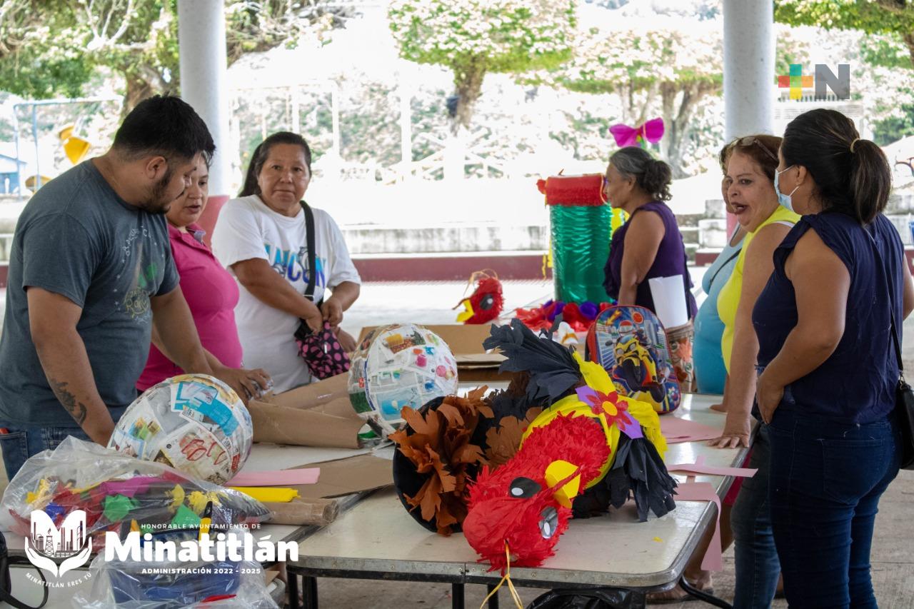 Taller de piñatas concluye con éxito en la comunidad de Rancho Nuevo Carrizal