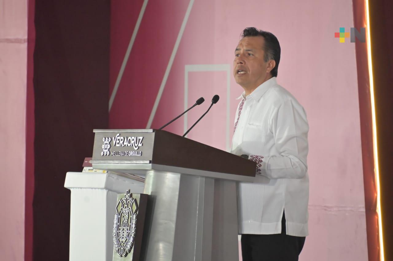 Con récord de obras, transformamos la historia de Veracruz: Cuitláhuac García