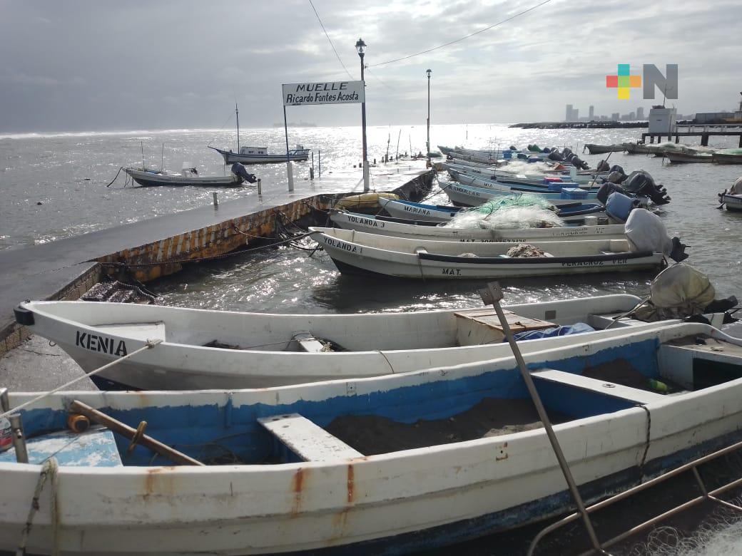 Pescadores del puerto, en alerta por crecimiento sorpresivo del mar