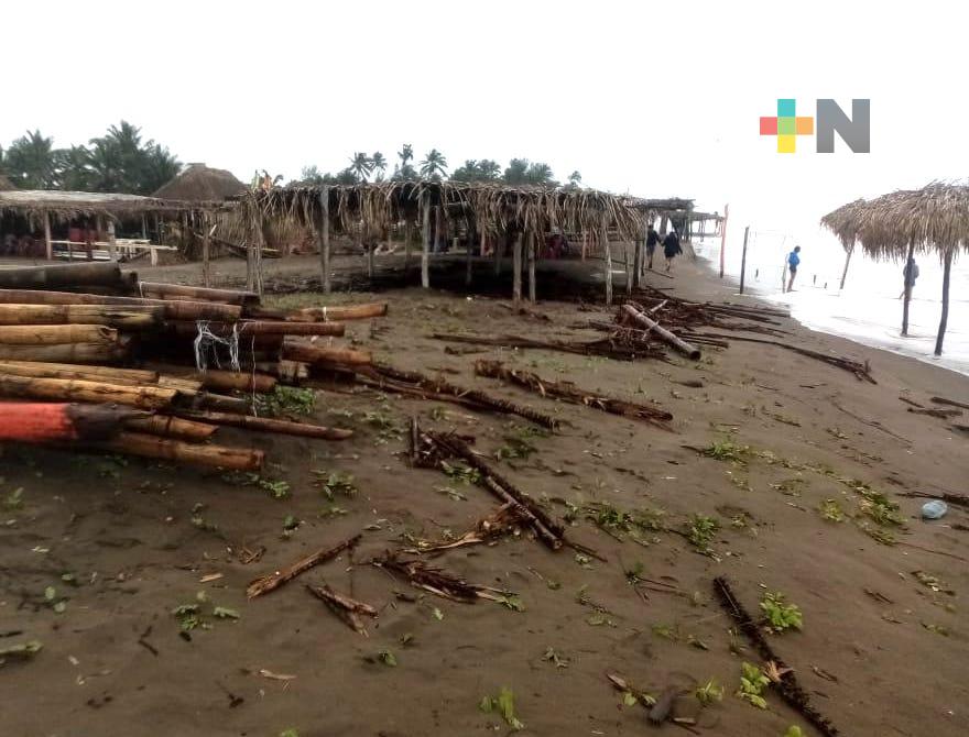 Frente frío #10 deja afectaciones en Costa Esmeralda-Tecolutla