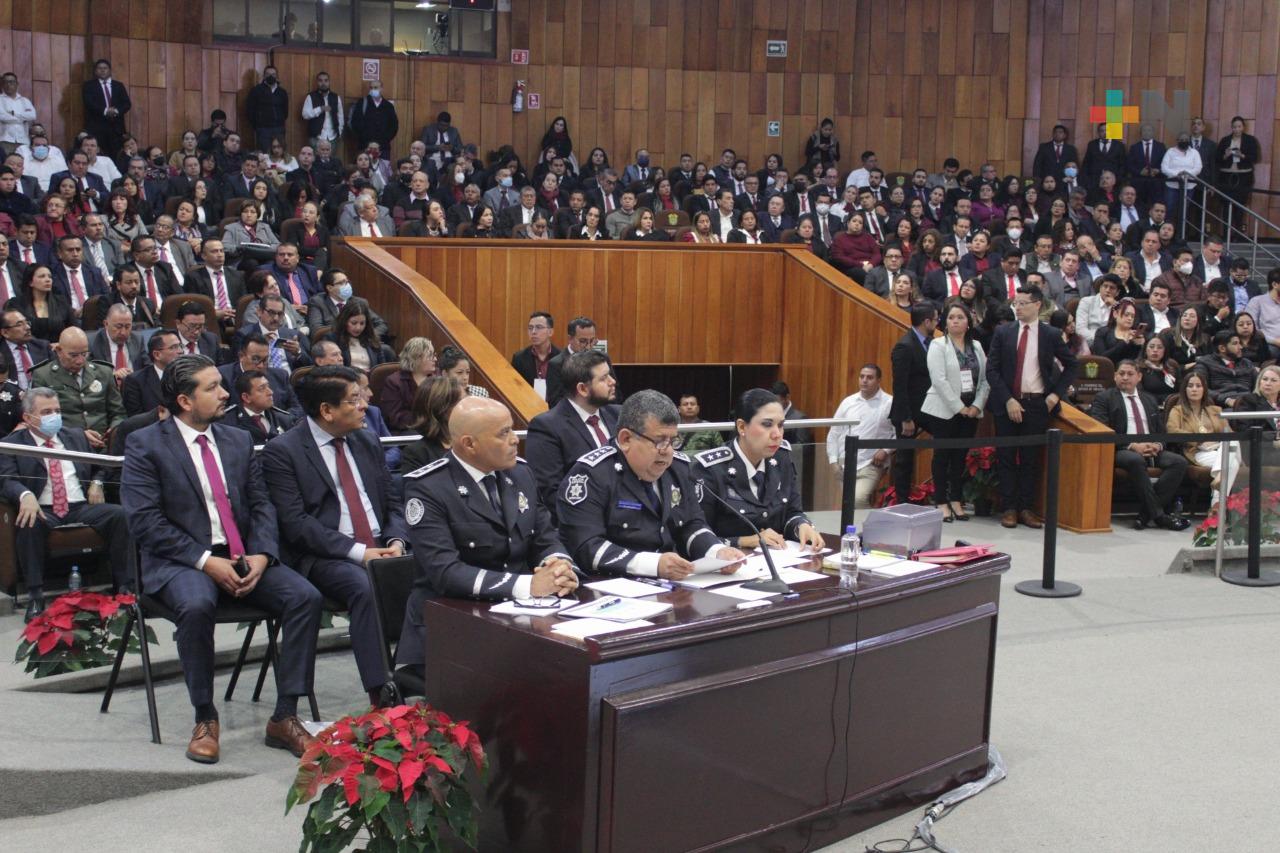 Comparece ante el Congreso del Estado, el titular de SSP, Cuauhtémoc Zuñiga