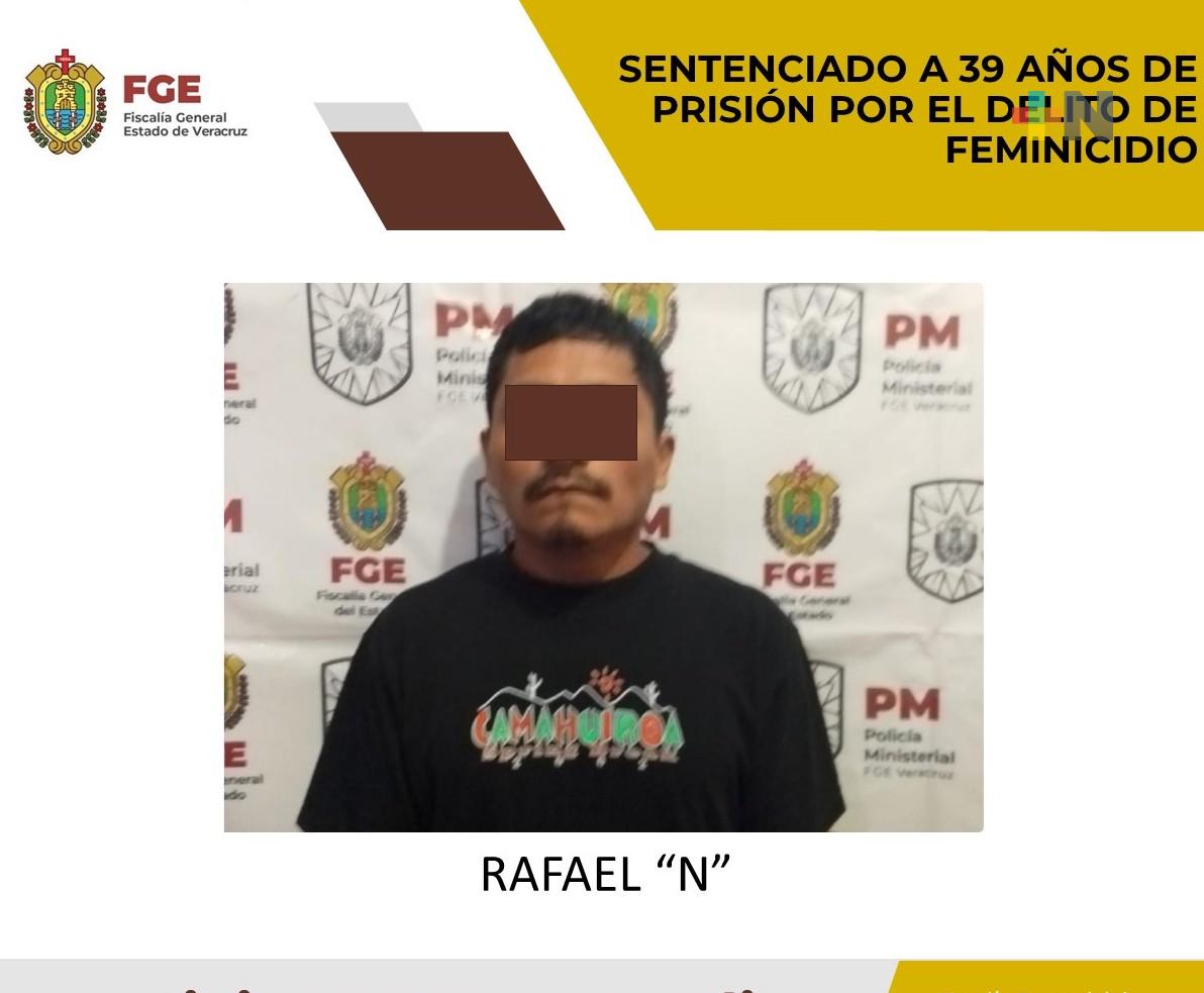 Rafael «N» es sentenciado a 39 años de prisión por feminicidio