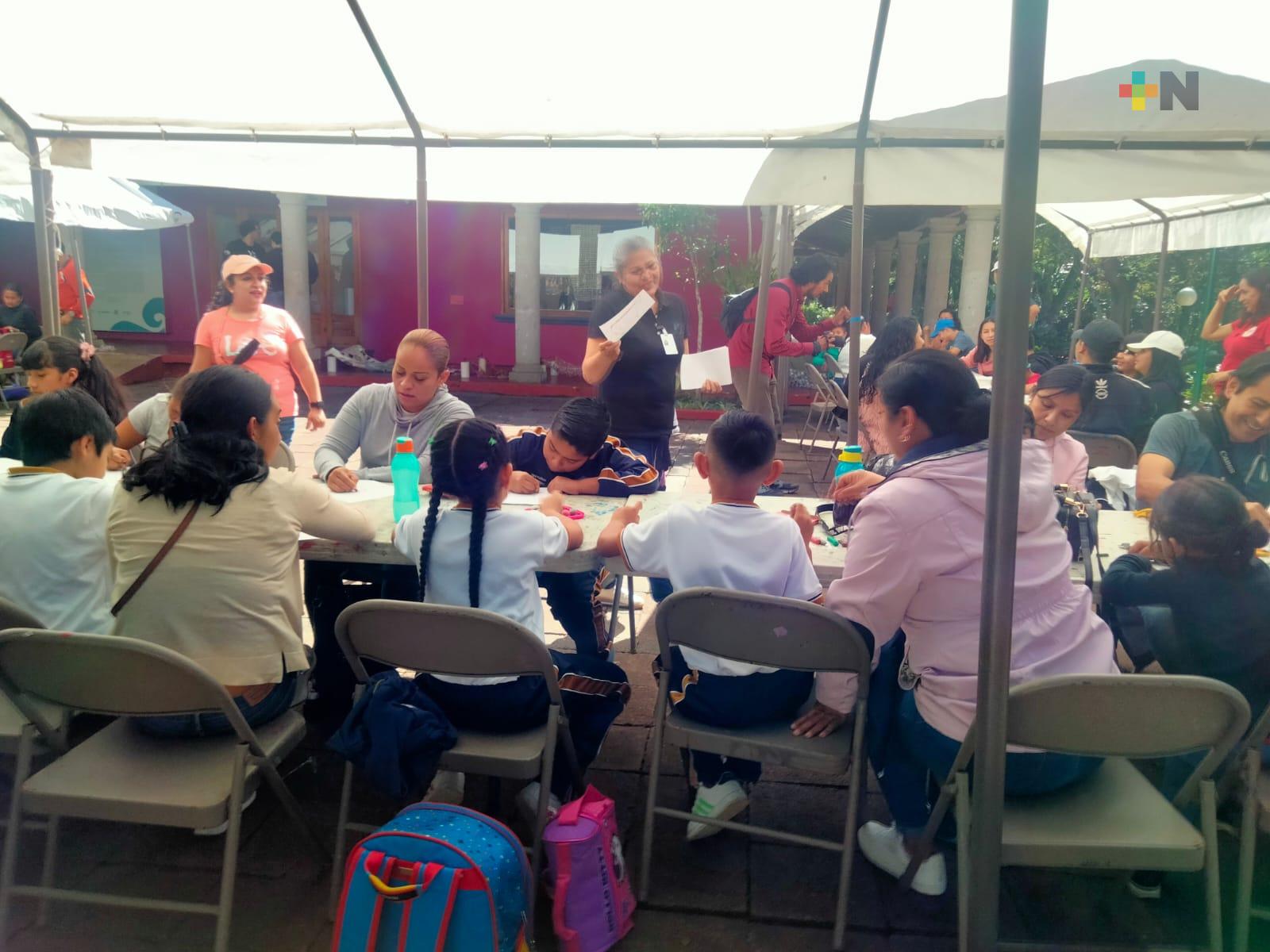 Realizan actividades del Festival Xalapa y su Cultura en el Jardín de las Esculturas