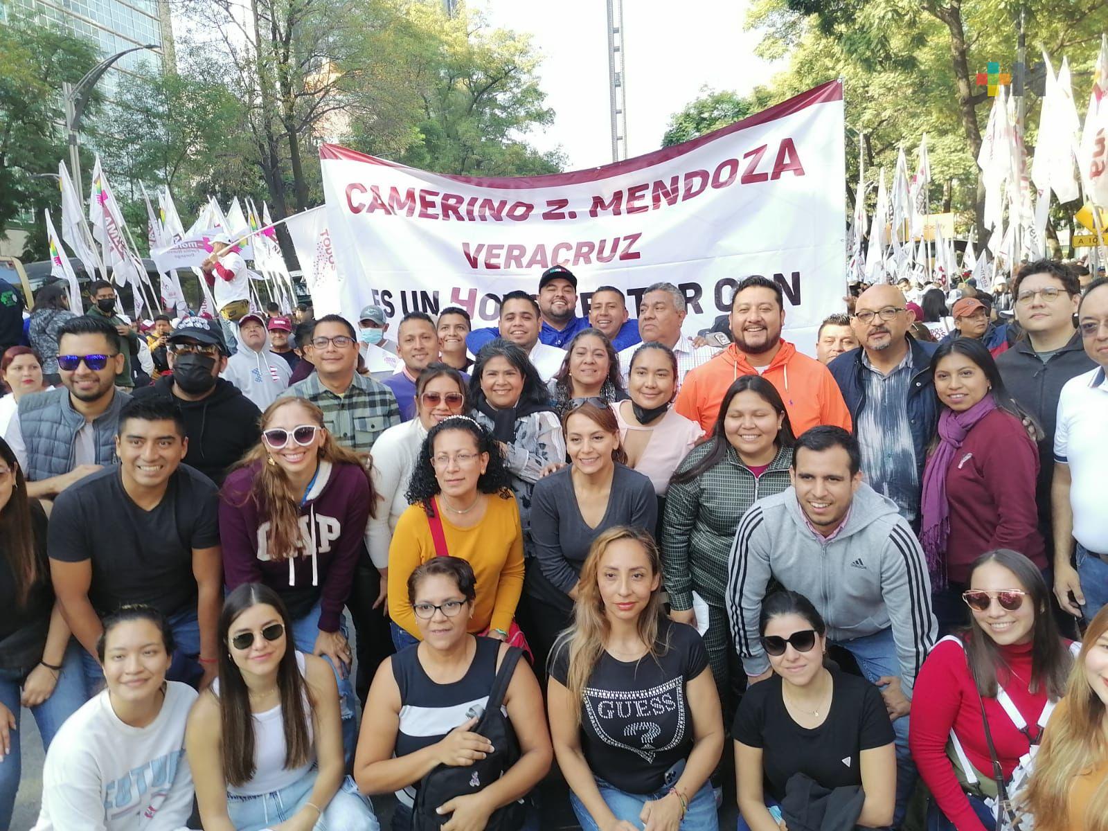 Los mendocinos nos sumamos con entusiasmo a la marcha en apoyo a AMLO: Sergio Rodríguez