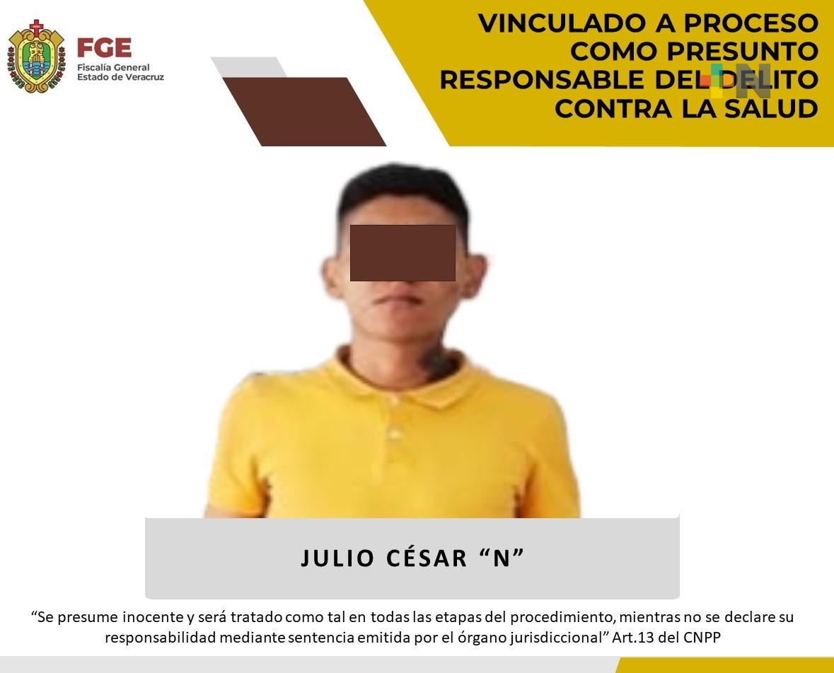 Julio César «N» es vinculado a proceso por presunto delito contra la salud