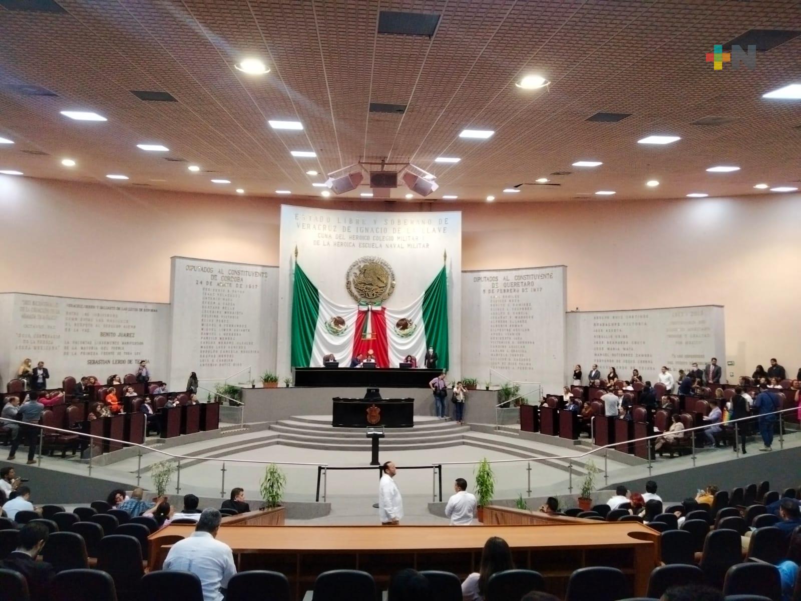 Inició Congreso de Veracruz primer periodo de sesiones del segundo año de ejercicio constitucional