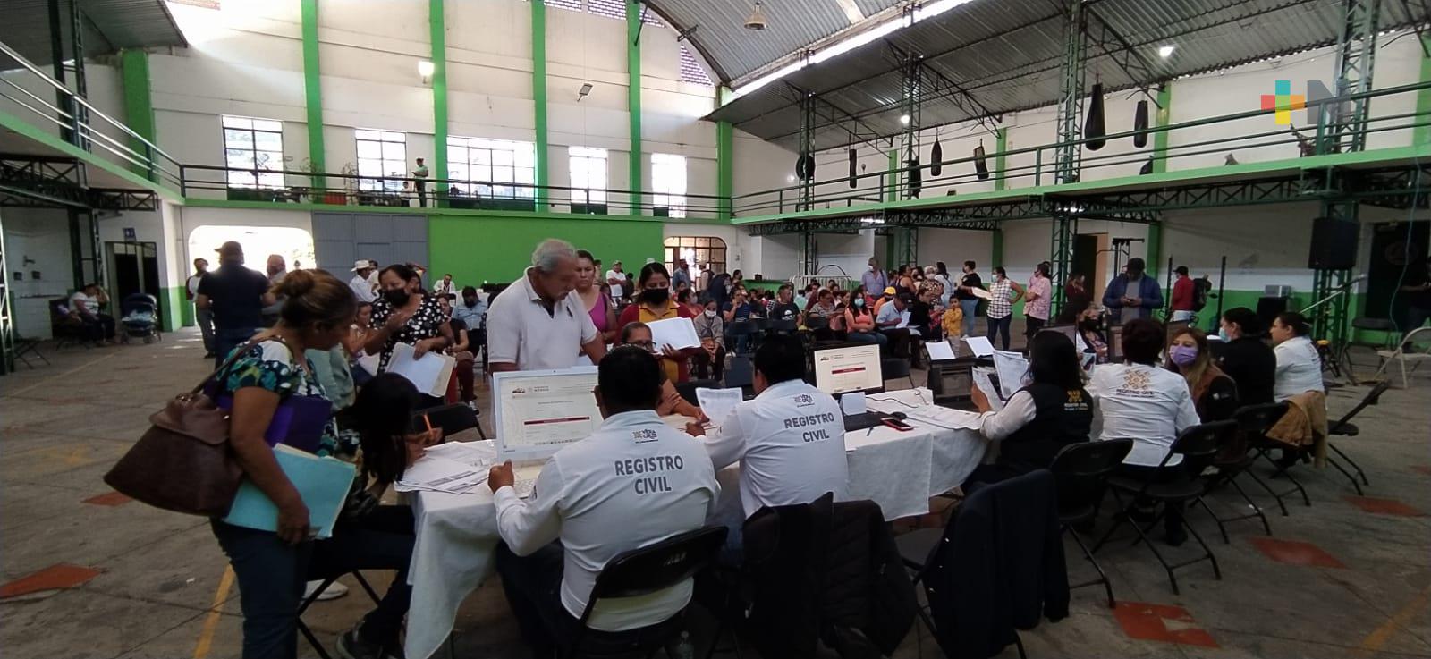 A Jilotepec llegó Brigada Itinerante del Registro Civil de Veracruz