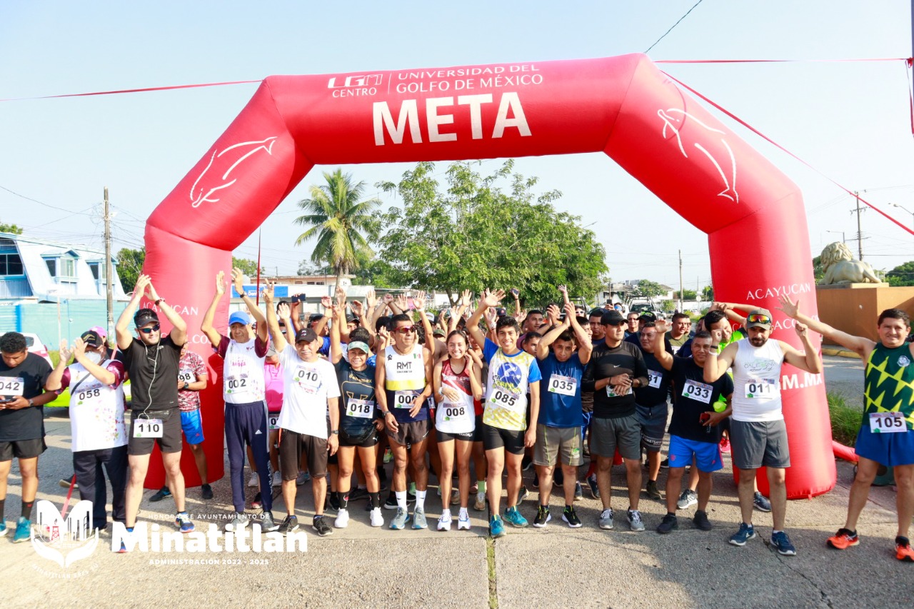 Realizan primera carrera contra la obesidad en Minatitlán