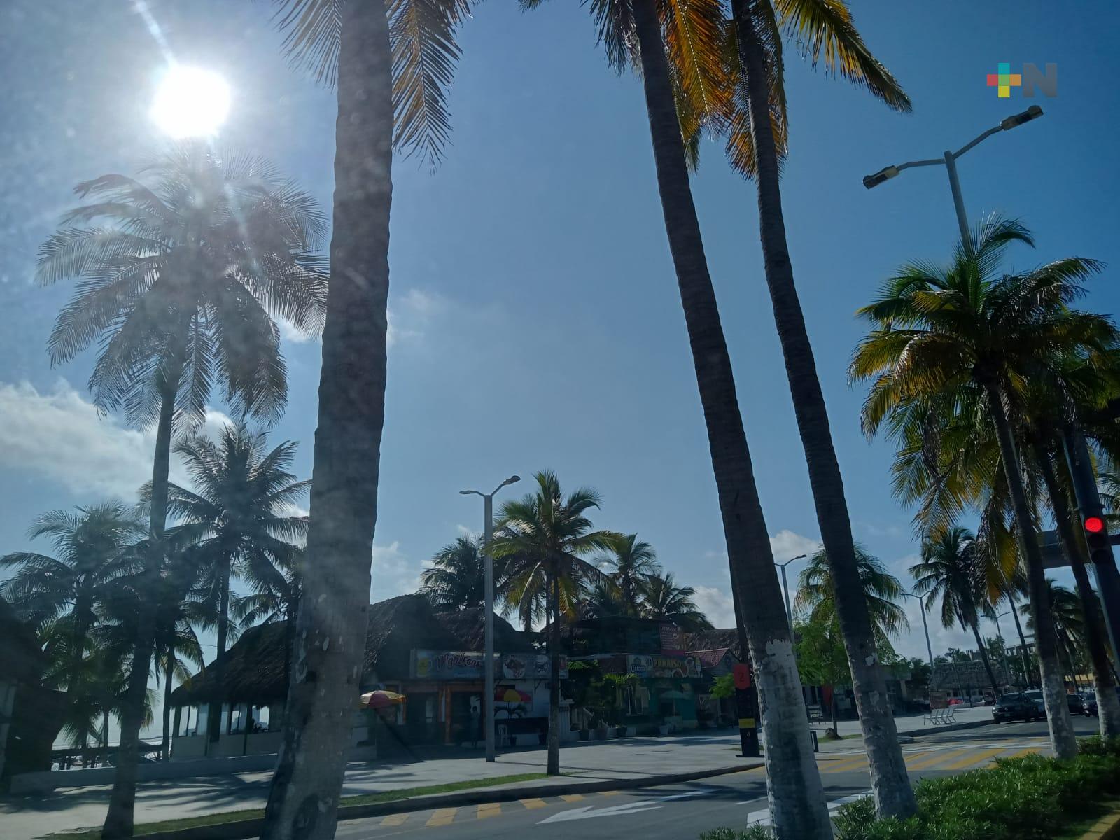 Ambiente templado a caluroso al mediodía en la entidad veracruzana