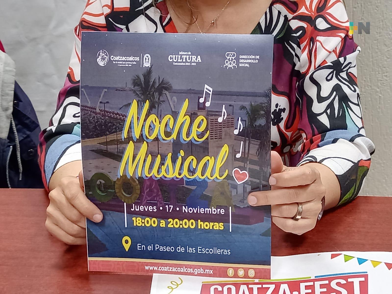 Realizarán «Noche Musical» para impulsar talento local de Coatza