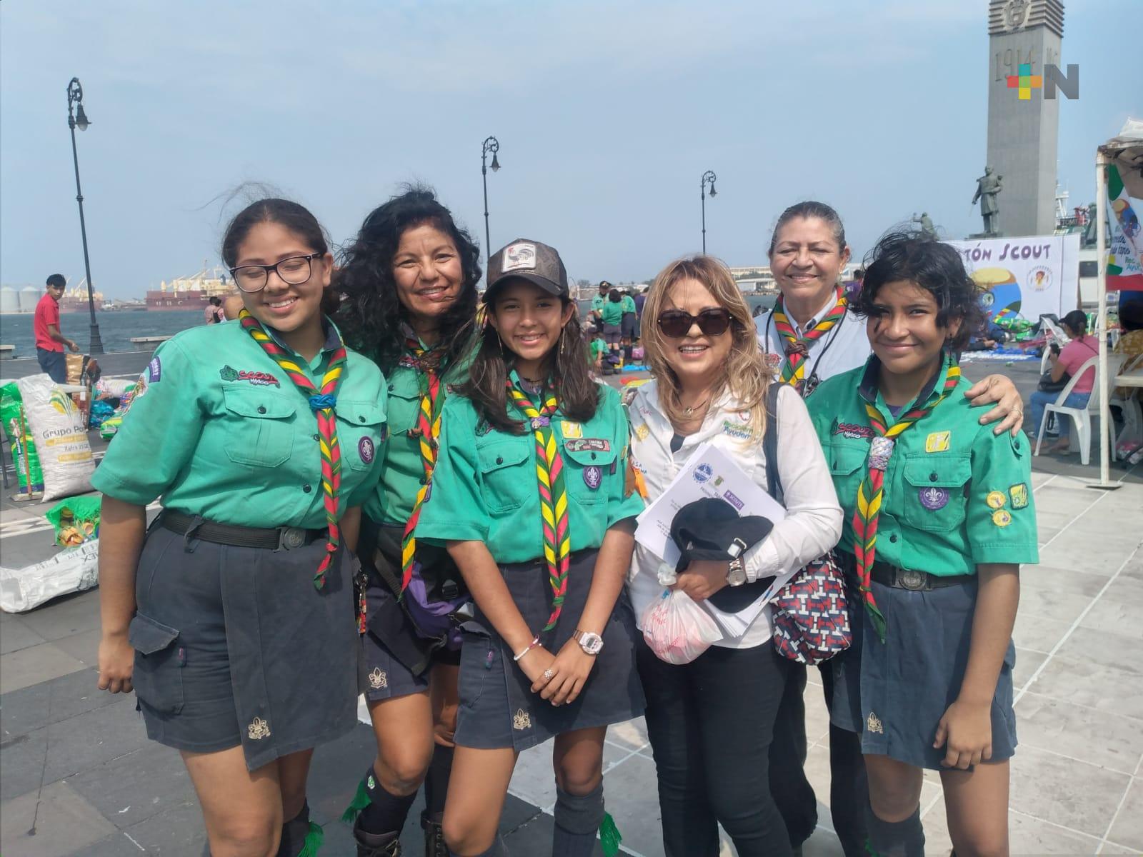 Con éxito realizan el Tapatón Scout 2022, en el puerto