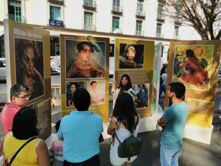 Diego Rivera visita a los estudiantes de la Benemérita Escuela Normal Veracruzana