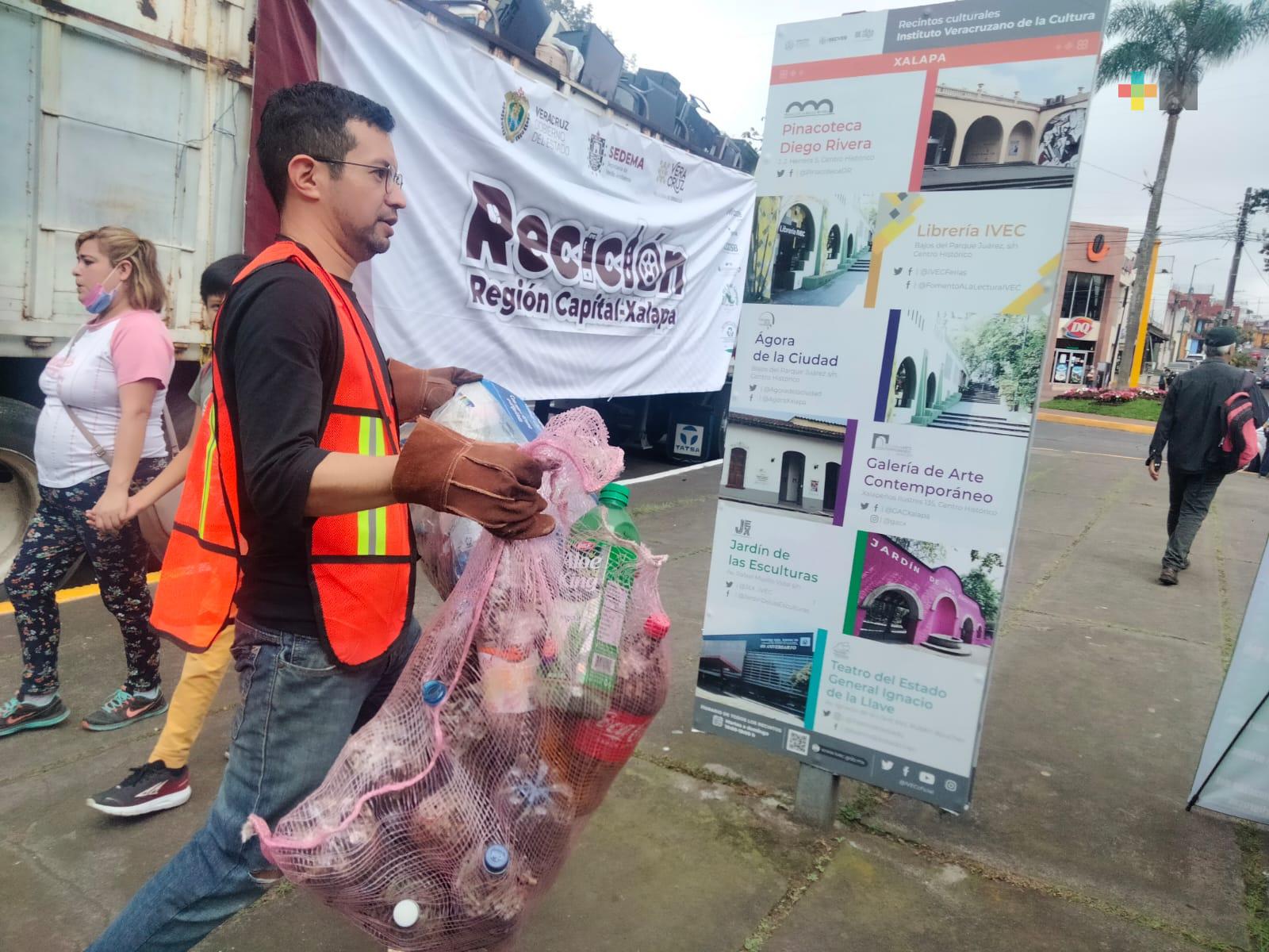 Acopiadas cerca de 50 toneladas residuos sólidos en reciclón de Xalapa