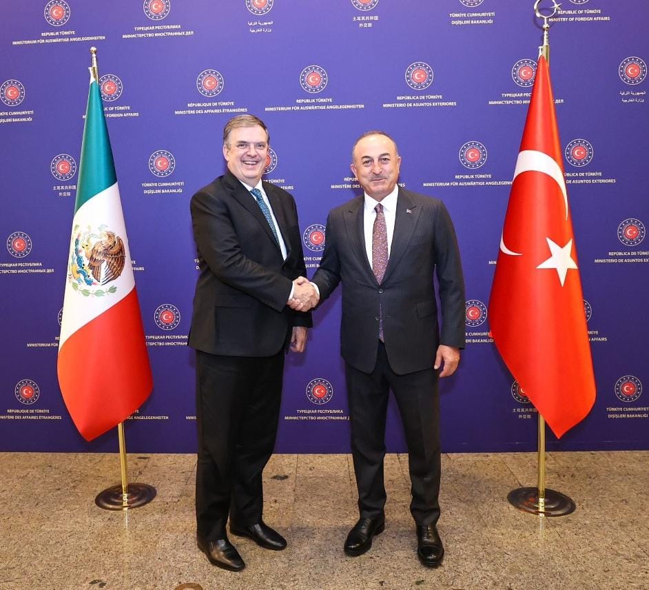 Canciller Ebrard anuncia relanzamiento de la relación bilateral México-Türkiye