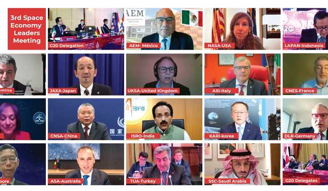 México, presente en los trabajos de Agencias Espaciales de los países del G20