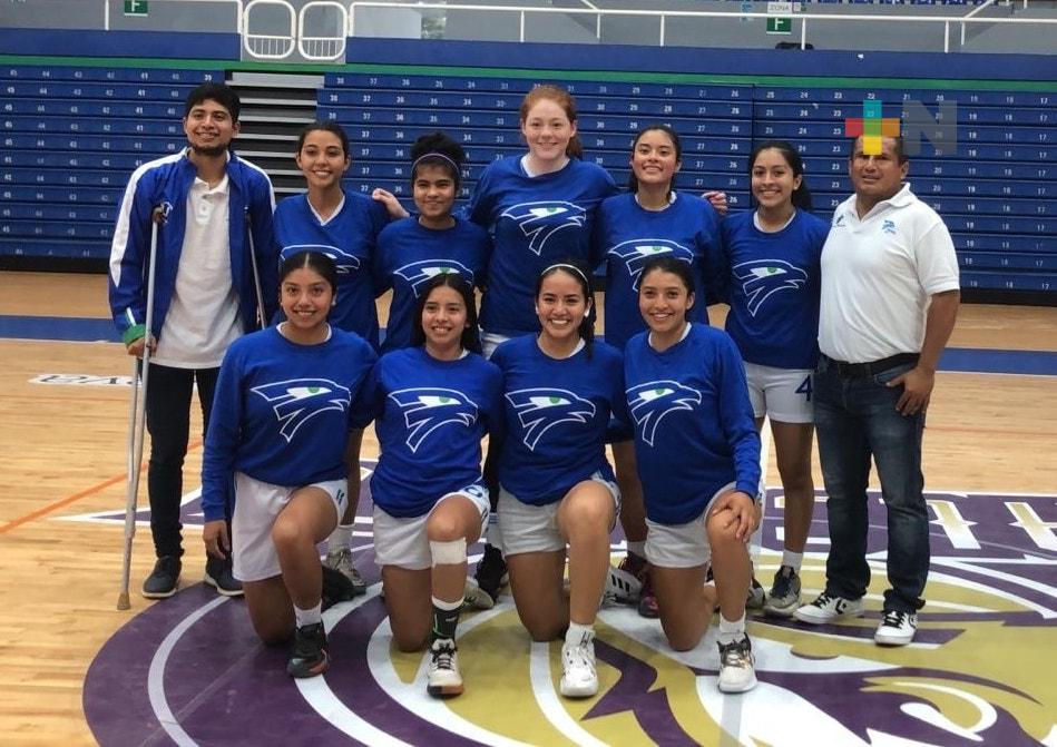 Halcones UV Femenil se impuso por 57-52 a UAEM, en basquetbol de la ABE