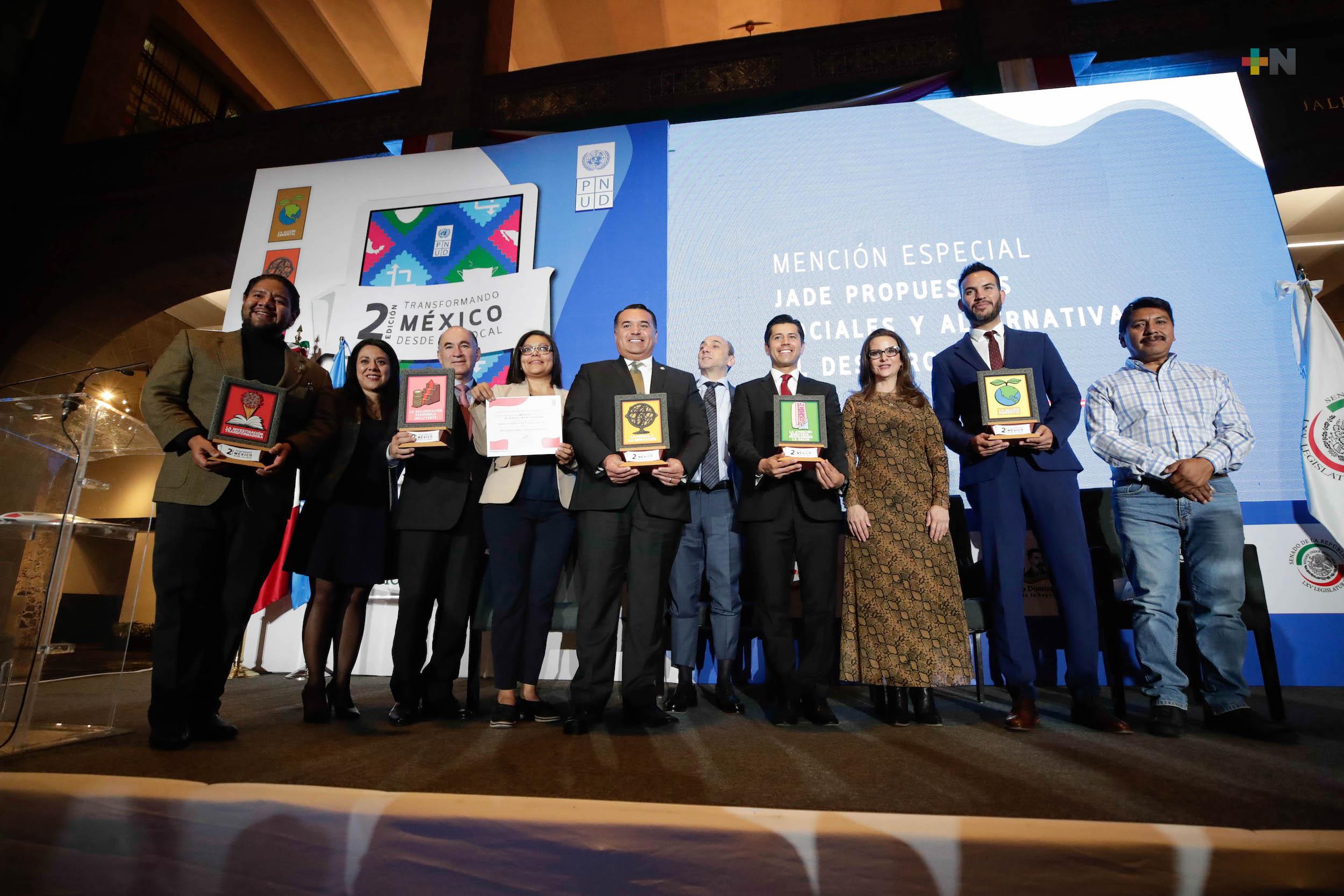 En el Senado entregan premios, “Transformando México desde lo local”