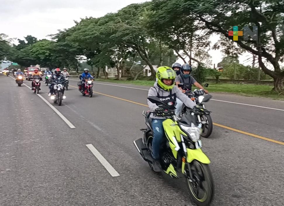 Con éxito y gran participación desarrollaron la Rodada Orgullo Veracruzano