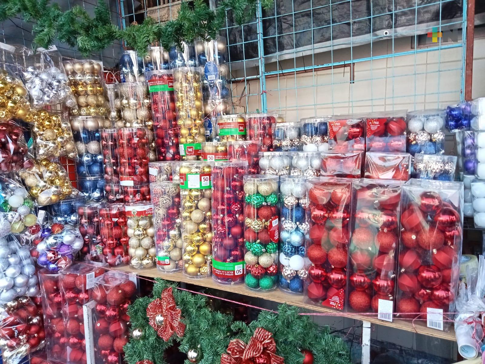 Al alza venta de artículos navideños en municipio de Veracruz