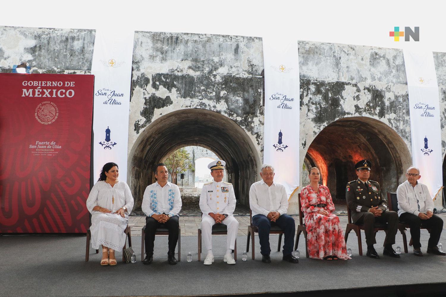 Fuerte de San Juan Ulúa simboliza libertad, afirma presidente López Obrador