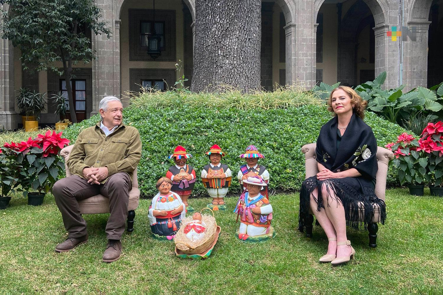 Presidente envía mensaje de Navidad; desea salud y felicidad al pueblo de México