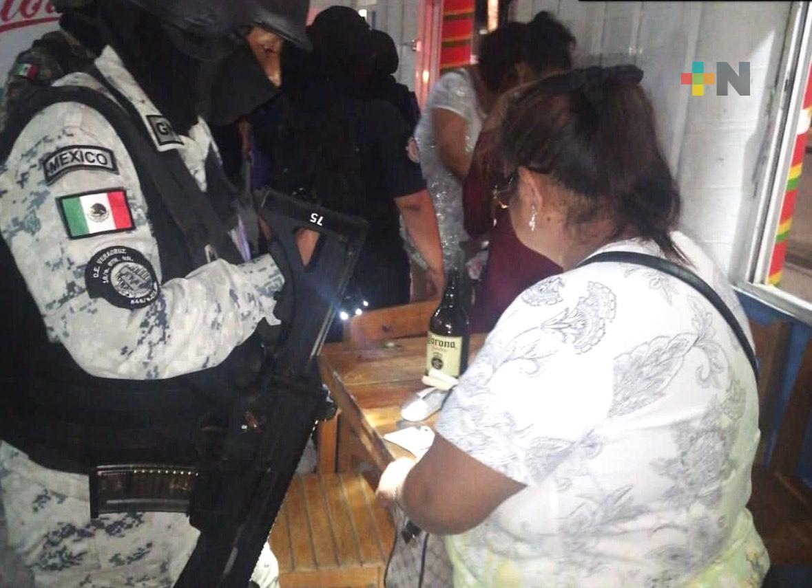 Fuerzas del orden realizan Operativo Bares y Cantinas en 14 municipios