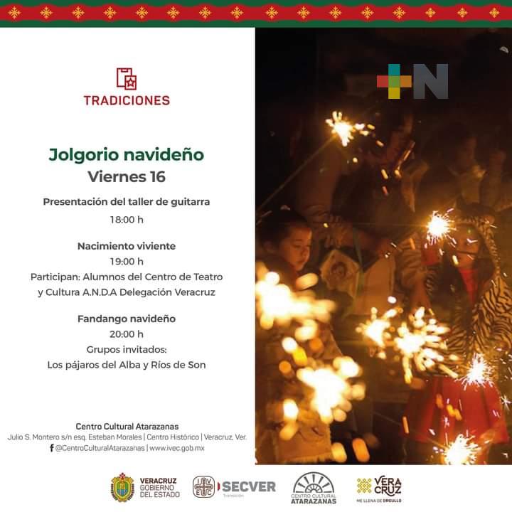 Centro Cultural Atarazanas realizará Jolgorio navideño