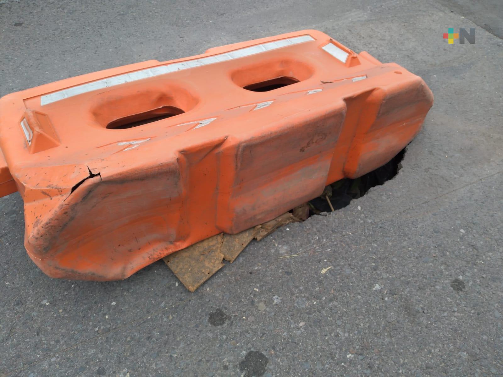 Ayuntamiento de Veracruz sin reparar socavón reportado por vecinos