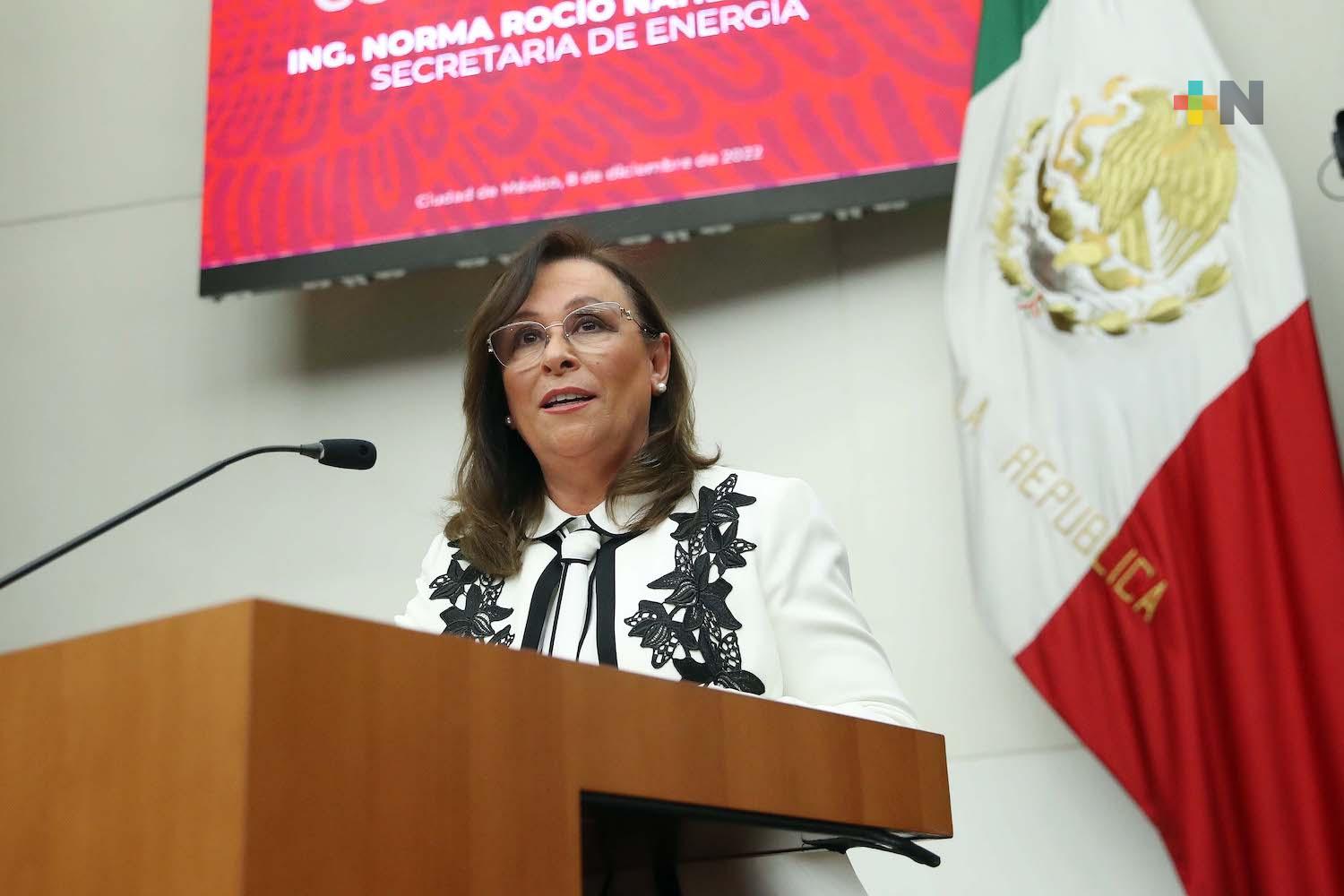 Refinería Dos Bocas registra avance físico del 96.2 por ciento: Rocío Nahle