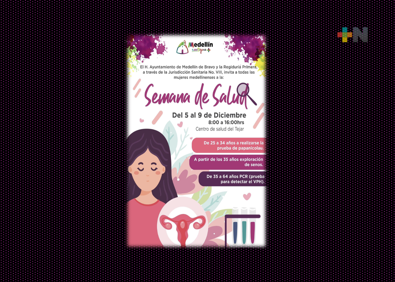 Anuncia Marcos Isleño Semana de Salud para mujeres medellinenses