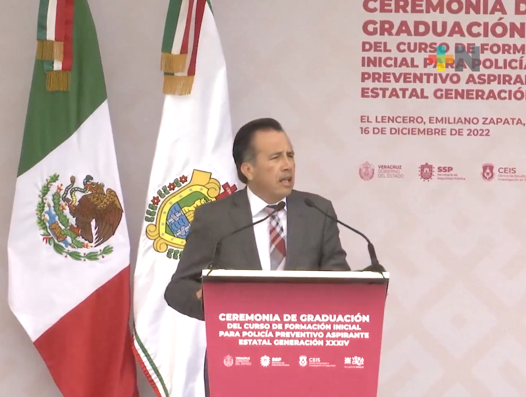 Gobierno velará por mejores condiciones laborales de policías y tranquilidad de sus familias: Cuitláhuac García