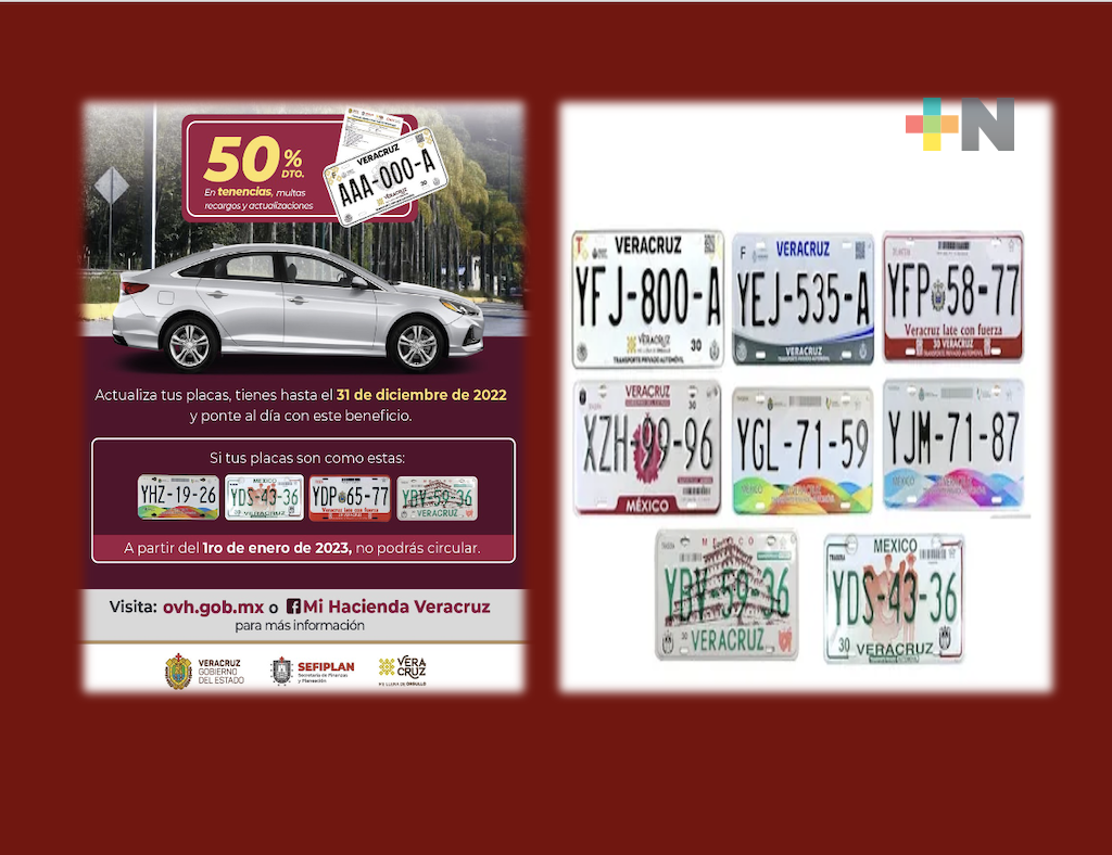 Últimas dos semanas para tramitar tu canje de placas