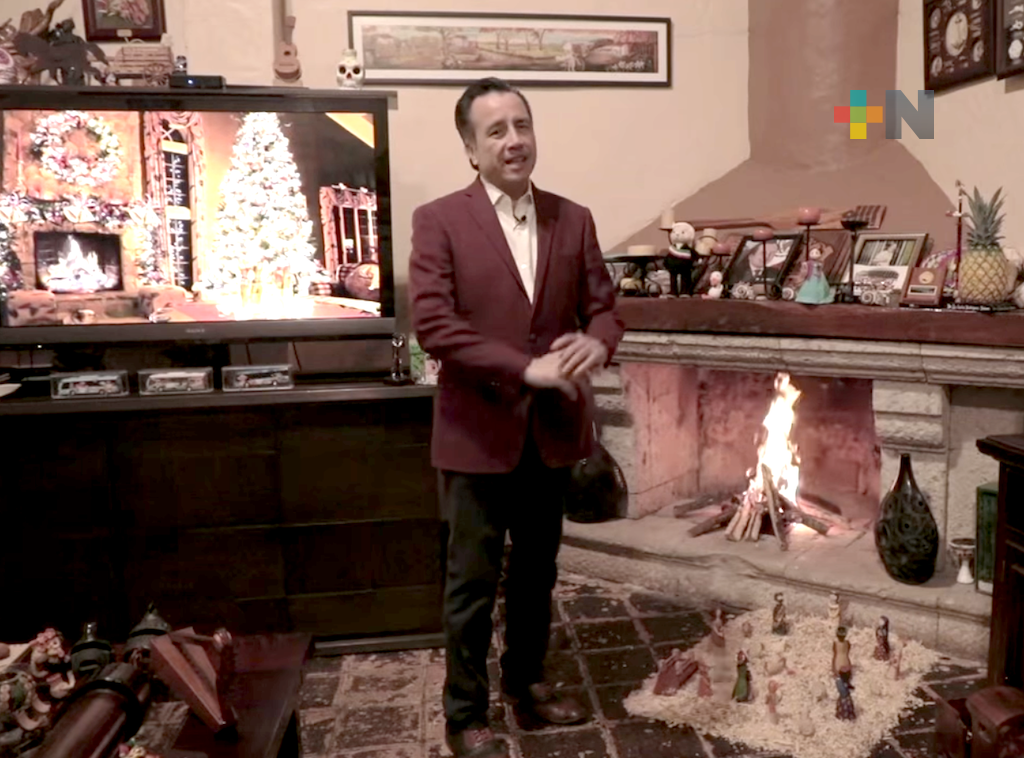 Desea Feliz Navidad a todos los veracruzanos, el gobernador Cuitláhuac García
