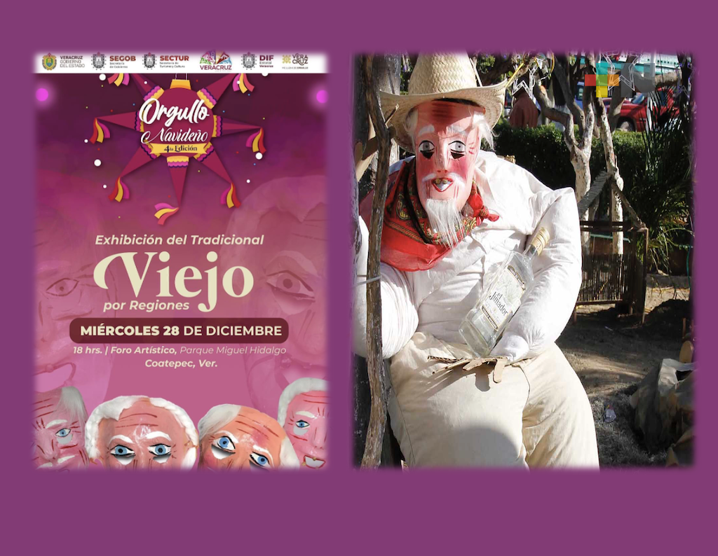 Anuncia Eric Cisneros exhibición del tradicional Viejo en Coatepec