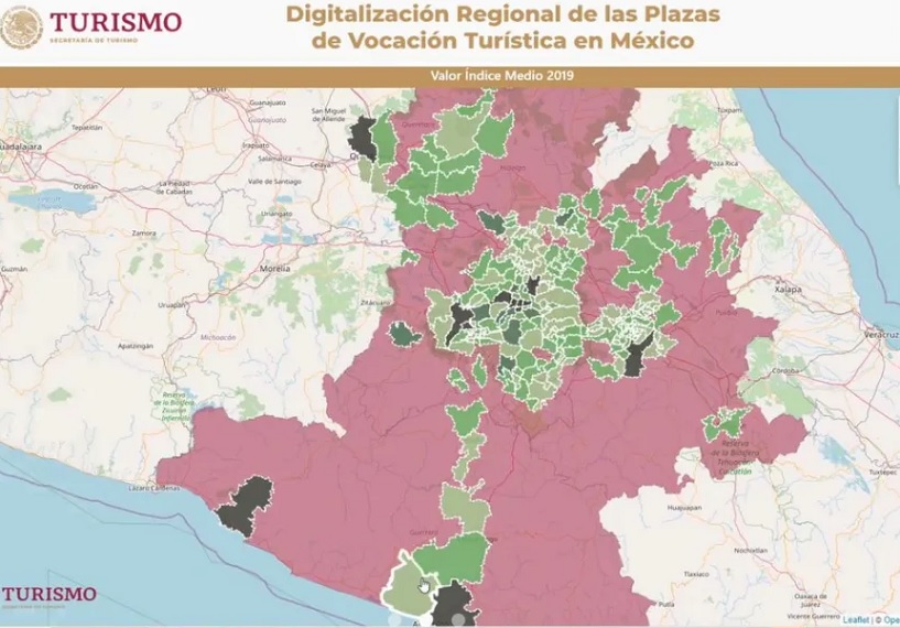 Sectur avanza con plataforma “Digitalización Regional de las Plazas de Vocación Turística en México”