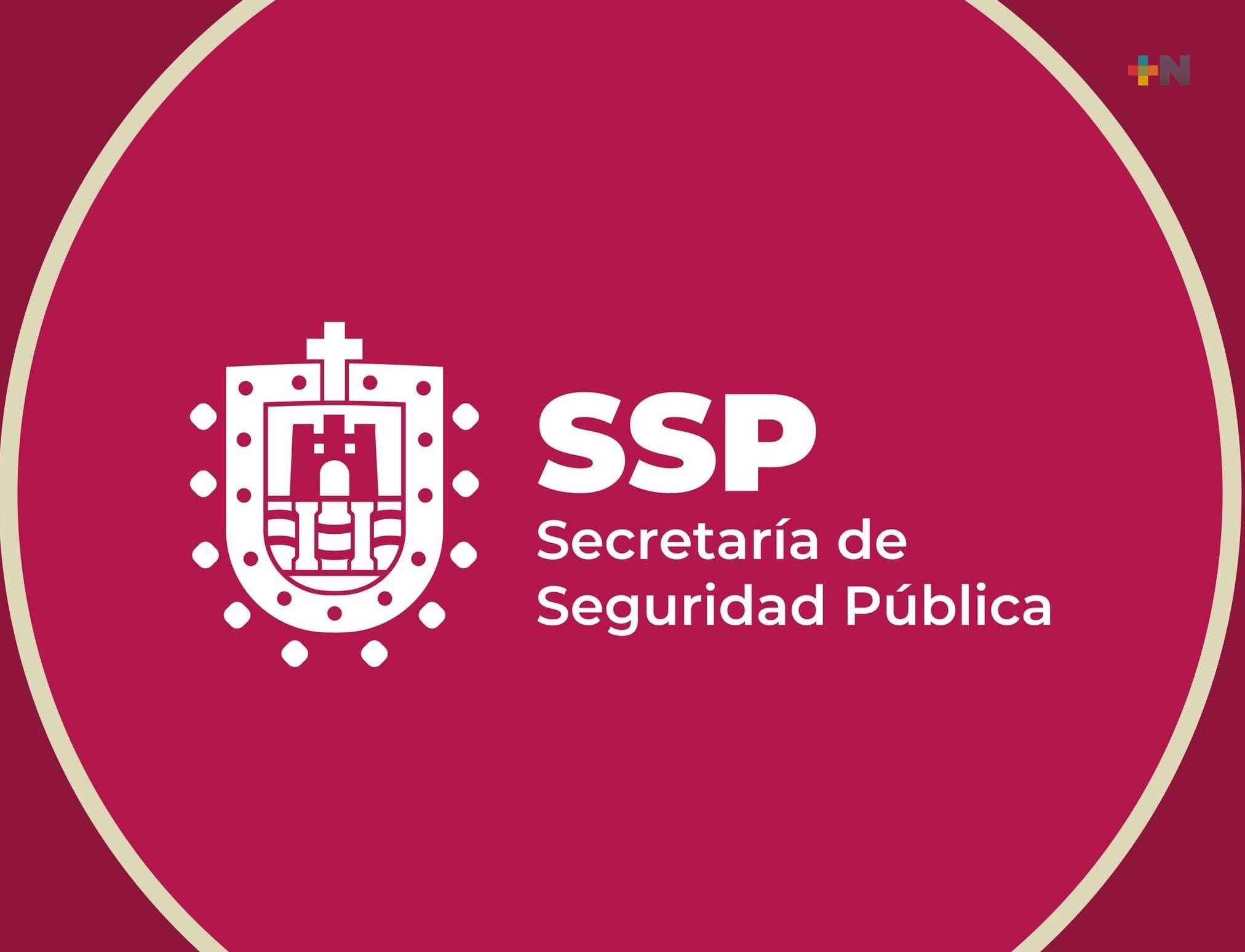 Captura SSP a tres individuos en Gutiérrez Zamora y Perote