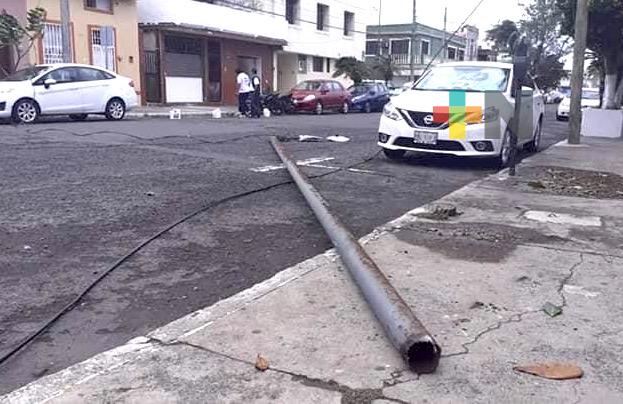 Fuertes rachas de norte provocan daños en el puerto